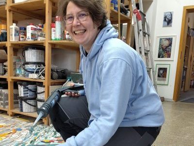 Fliesenmosaik auf Netz – Modul&nbsp;6